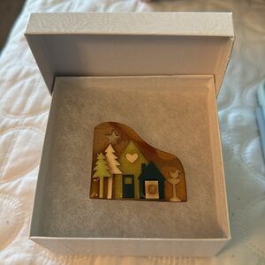 Holiday Village Pin - Multicolor